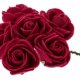 ТЕ 223944 Букет "Бордовые цветы" для украшения прически (3 шт.)