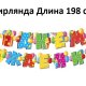 1945112 Набор "С Днем рождения!": Гирлянда 198 см. + плакат 60 х 40 см. + сценарий
